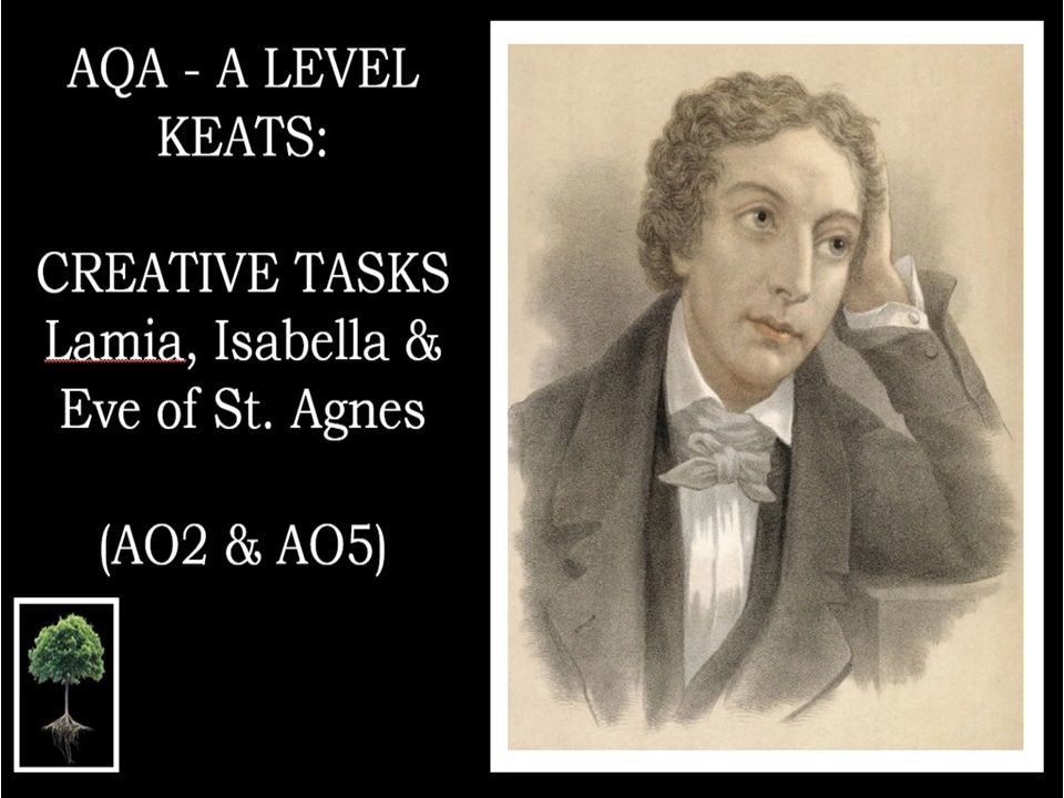 KEATS: LAMIA, EVE, ISABELLA – CREATIVE TASKS | A LIT B