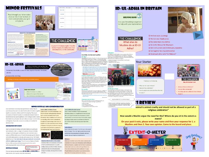 GCSE Islam Practices - lesson 10 Eid-ul-adha