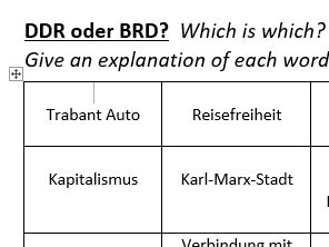 DDR oder BRD Game