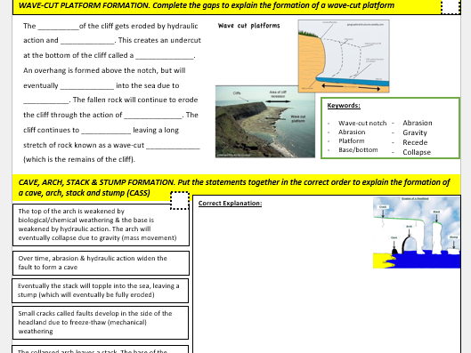 Geography Edexcel A GCSE Revision Booklet