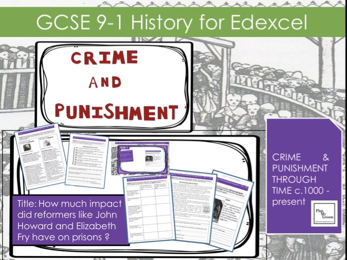 GCSE Crime L20: How much impact did reformers like John Howard and Elizabeth Fry have on prisons?