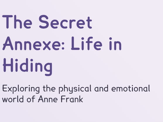 Anne Frank: The Franks Go Into Hiding (PPT + Worksheet)