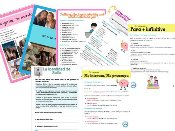 EDEXCEL GCSE Spanish – New Specification Módulo 3, Así soy yo.