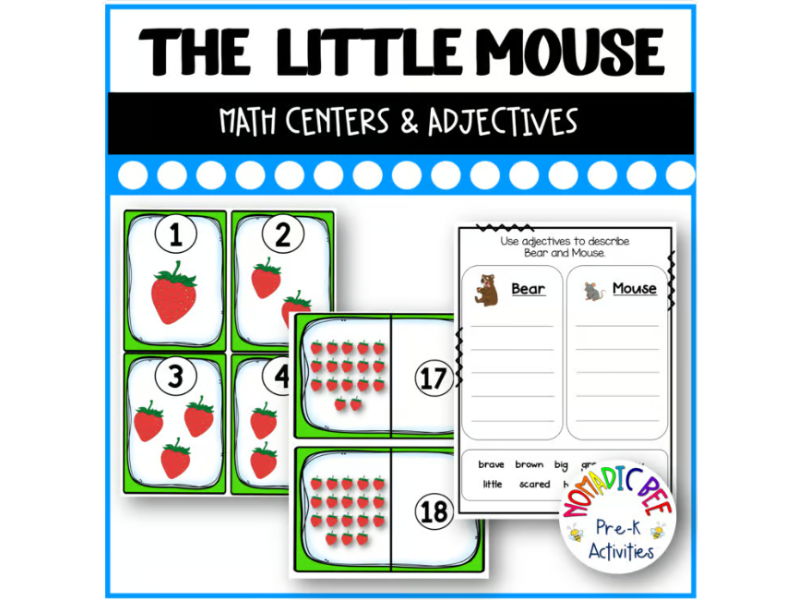 'The Little Mouse, the Red Ripe Strawberry, and the Big Hungry Bear' Math Center