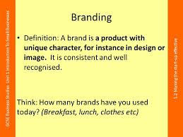 KS3 and GCSE Business Studies Branding Powerpoint