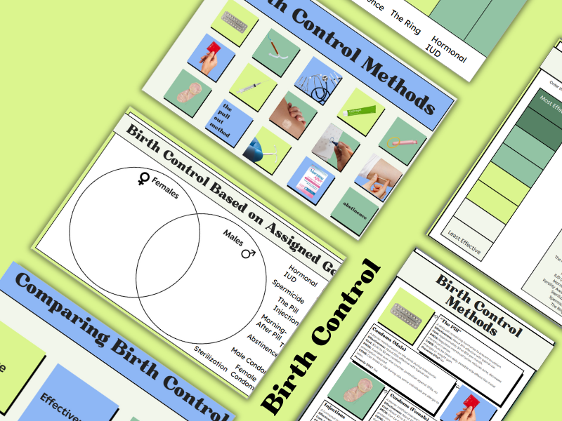 Birth Control / Contraceptives Digital Activity - Sexual Health Lesson for Teens
