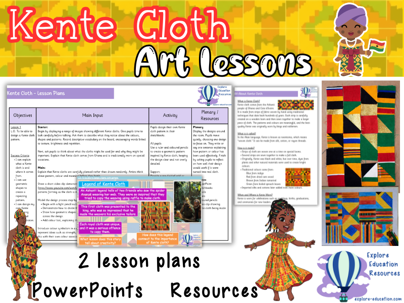 KS2 Art – Kente Cloth Patterns - 2 Outstanding African Art Lessons