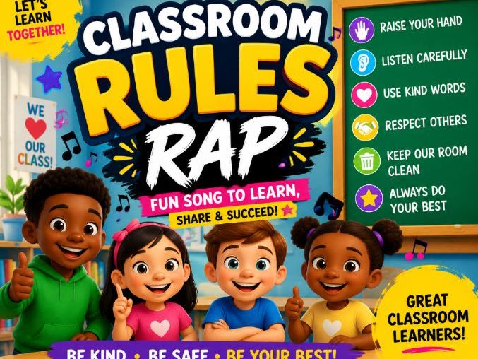 The sweet classroom rules song for learners