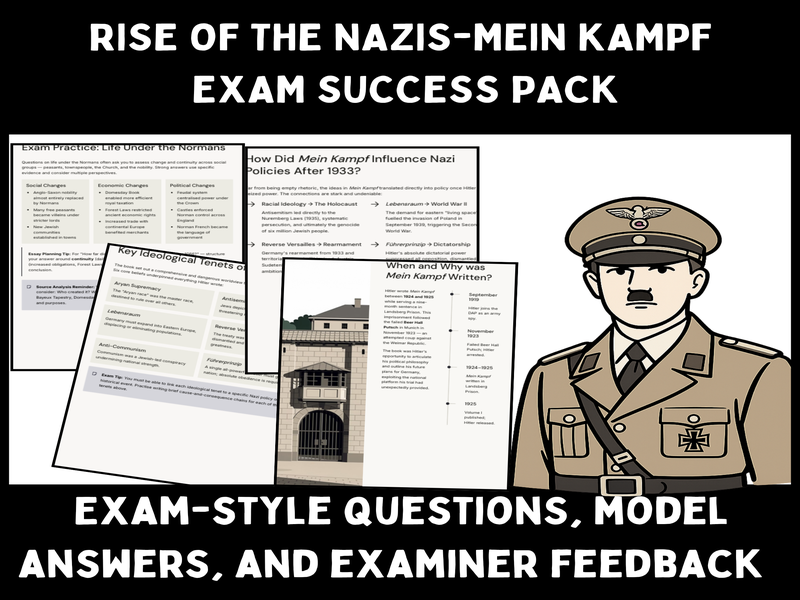 GCSE History: Hitler’s Rise to Power & Mein Kampf Exam Success Revision Book