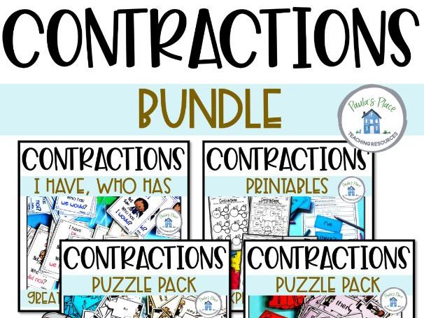 Contraction Bundle - Puzzles and Printables