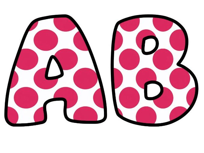 Bright Pink Spots 2 Lettering Set | Classroom Display | Upper & Lowercase, 0-9 and Signs