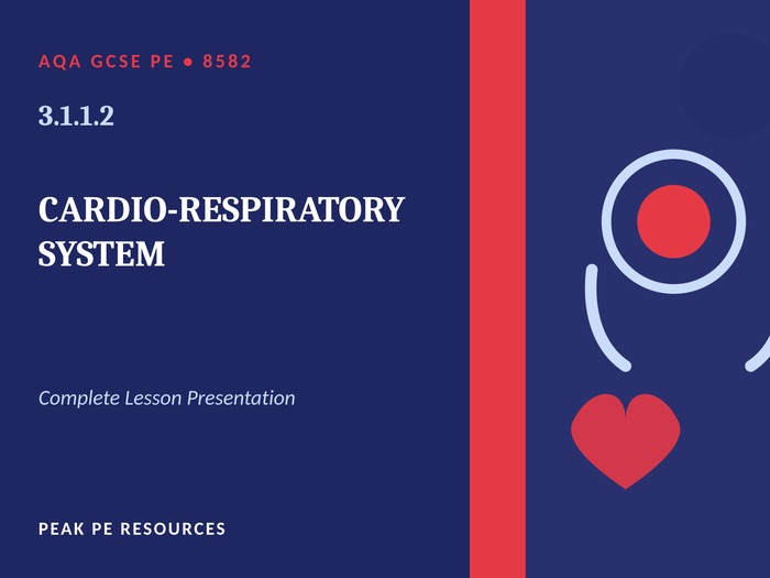 AQA GCSE PE (8582) - 3.1.1.2 The Cardio-Respiratory System | Complete Lesson (47 Slides)