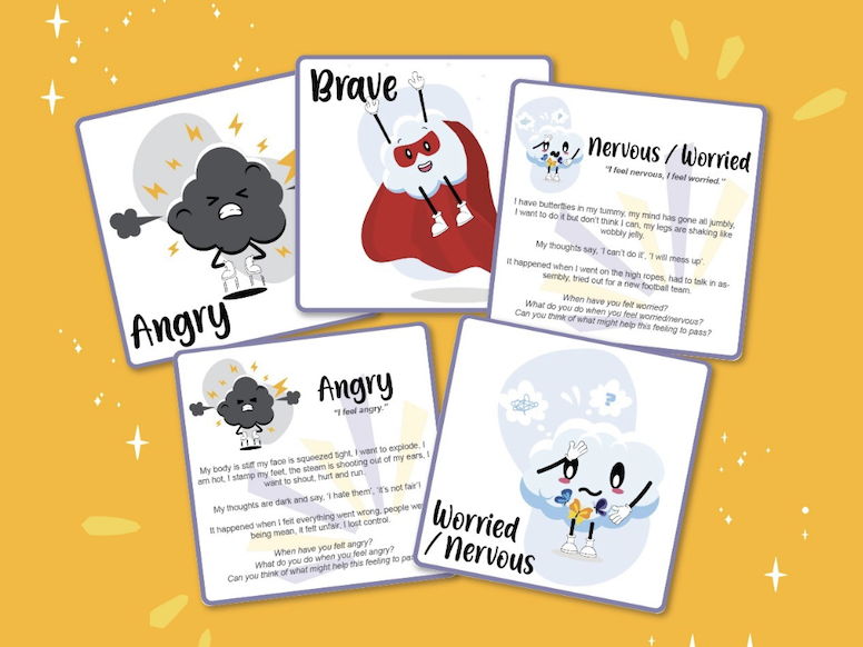 A Confident ME Feelings Cards - Cloud Characters and Stories