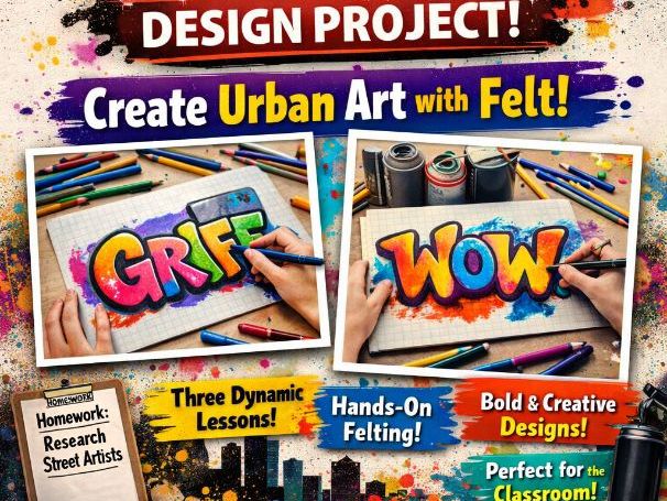 KS3 Textiles Graffiti Project(3 Lessons)