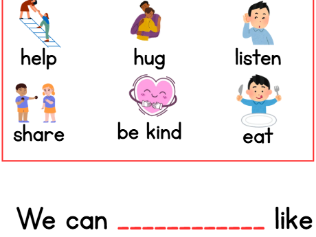Year 1 English Week 10: How can we be kind?
