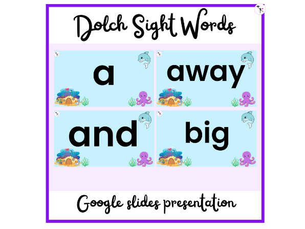 Dolch Sight Words Google Slides