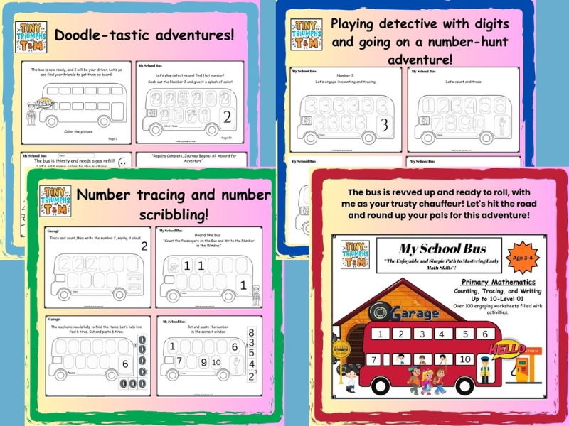 My School Bus “The Enjoyable and Simple Path to Mastering Early Math Skills”!