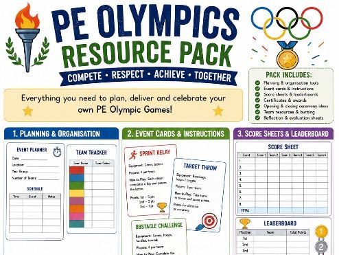 PE Olympics Resource Pack | Olympic Games Day Activities | Sports Day Planning Pack | PE