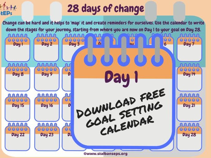 Goal Setting Calendar Teaching Resources