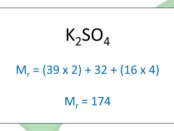 Relative formula mass REVISION