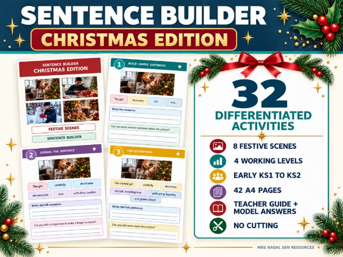 Sentence Builder: Christmas Edition | SEN