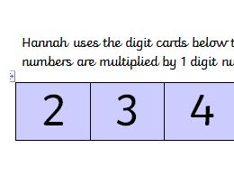 Year 3 multiplication of 2 digit number by 1 digit number - mastery