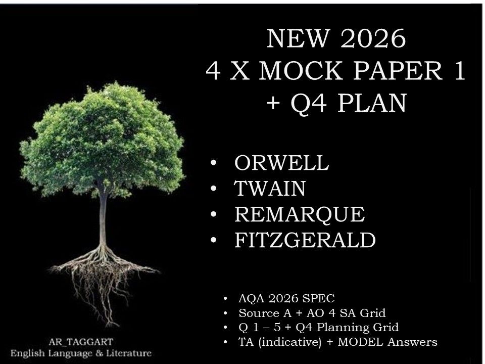ORWELL et al. (4) Paper 1s | 2026 FULL MOCKS | Q4 PLAN