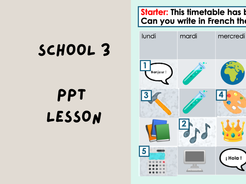 School 3 | PowerPoint Lesson