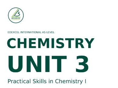 Edexcel IAS Chemistry - Unit 3 Predicted Paper [October 2026]