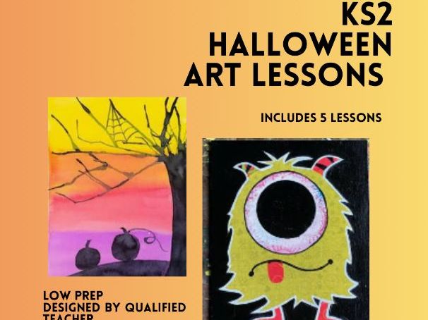 KS2 Halloween Art Lesson Pack | 5 Drawing Lessons Bundle
