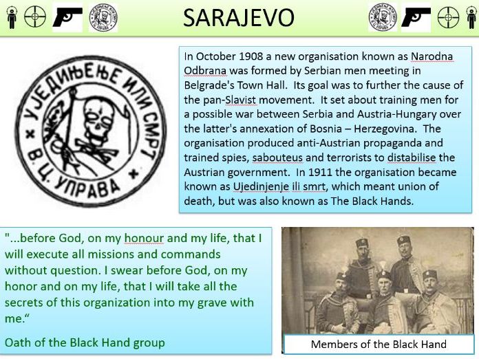 Sarajevo Assassination - Information, Sources and Tasks