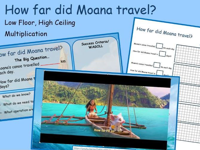 KS2 Multiplication | Moana | Open Ended Lesson
