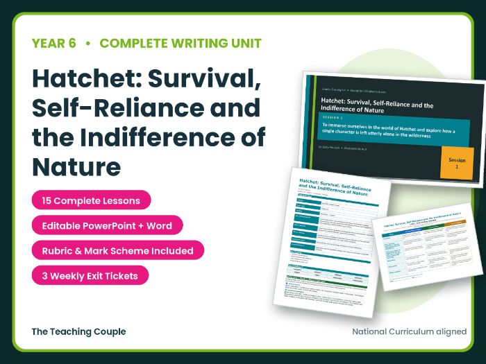 Hatchet: Survival, Self-Reliance and the Indifference | Year 6 English Unit