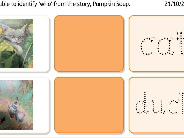 Pumpkin Soup Colourful Semantics