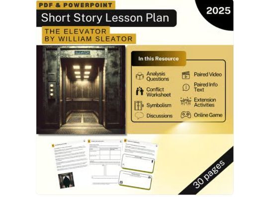 The Elevator - William Sleator - 30 Page Lesson Plan