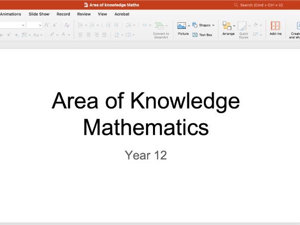 TOK AOK: MATHS