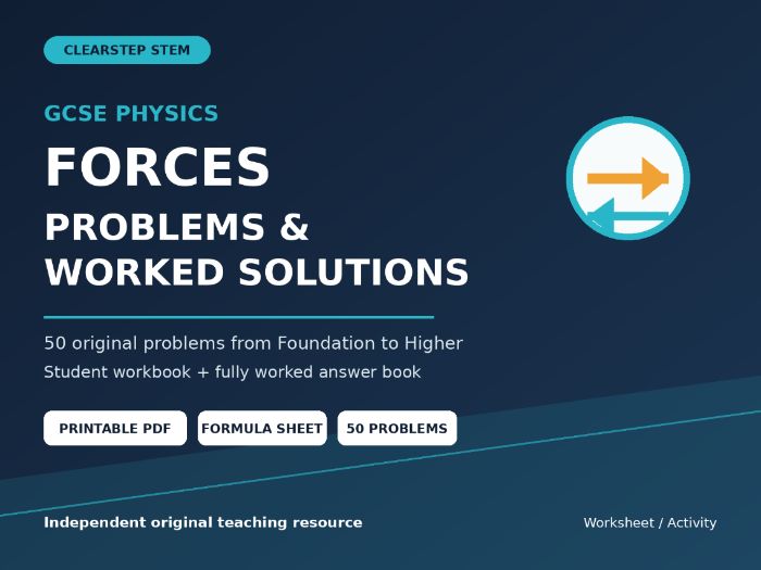 GCSE Physics Forces Problems and Solutions