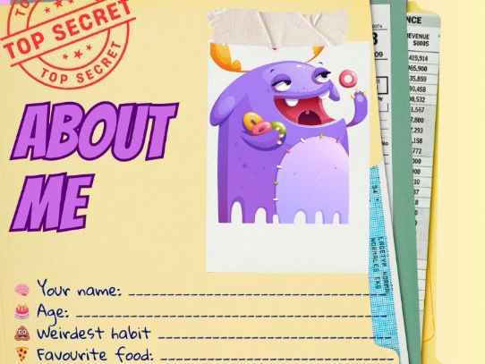 ESL Icebreaker: Monster Profile Cards for New Classes (Pre-A1\A1)