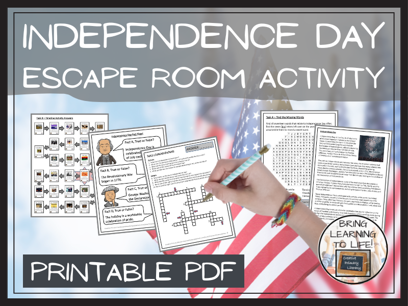 Independence Day Escape Room Activity