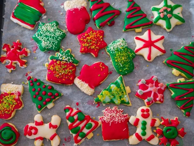 Christmas play dough mats