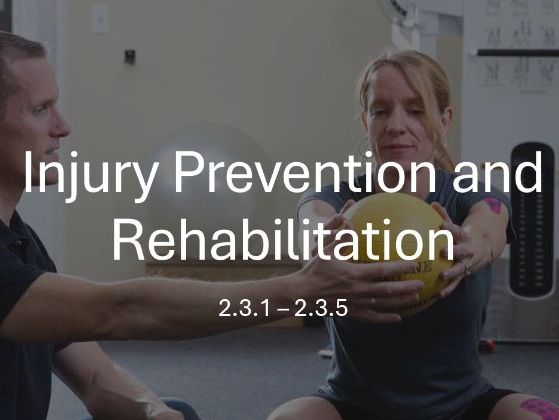 Edexcel A Level PE Injury Prevention Pack - Topic 2.3