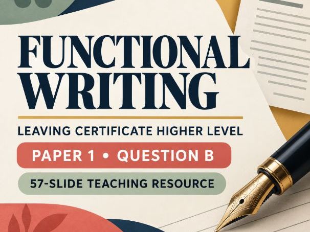 Functional Writing – Leaving Certificate Higher Level | Paper 1 Question B