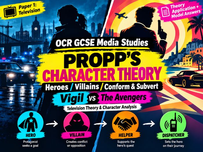 OCR GCSE Media Studies – Propp's Character Theory | Vigil & The Avengers