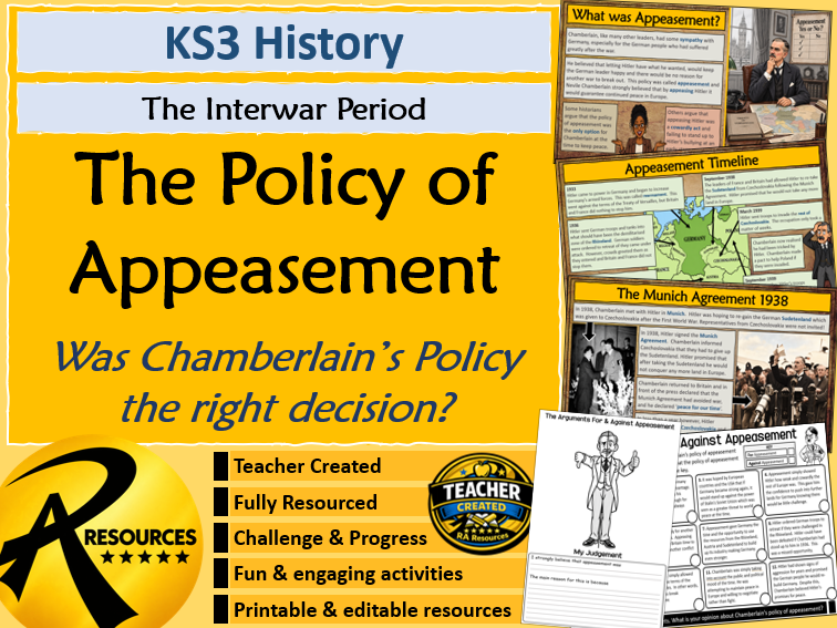 Appeasement - Chamberlain & World War Two
