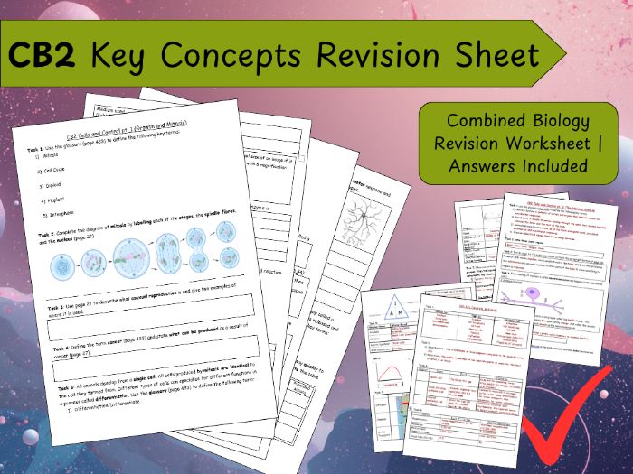 CB2 Cells and Control Revision Sheet, Edexcel Combined Science: Biology Paper 1