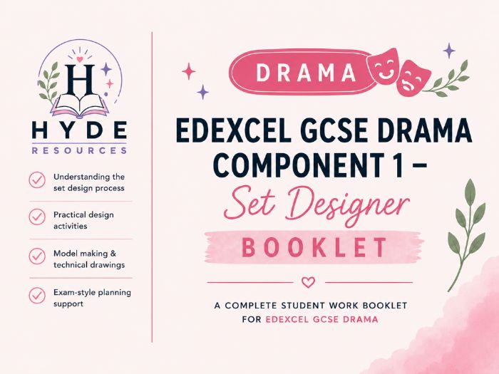 Edexcel GCSE Drama - Component 1 - Set Designer Booklet