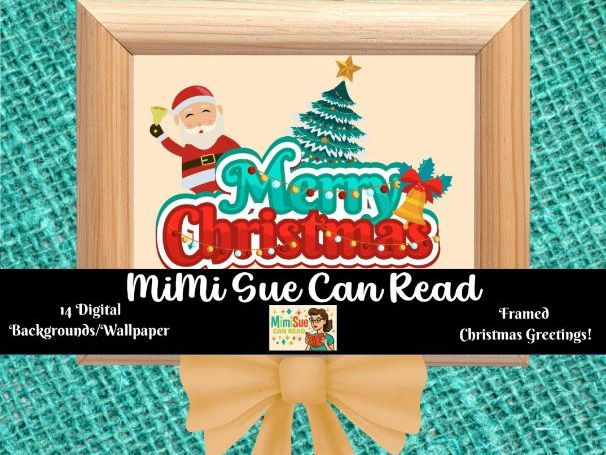 Framed Christmas Greetings 14 Digital Wallpapers/Backgrounds 300 dpi