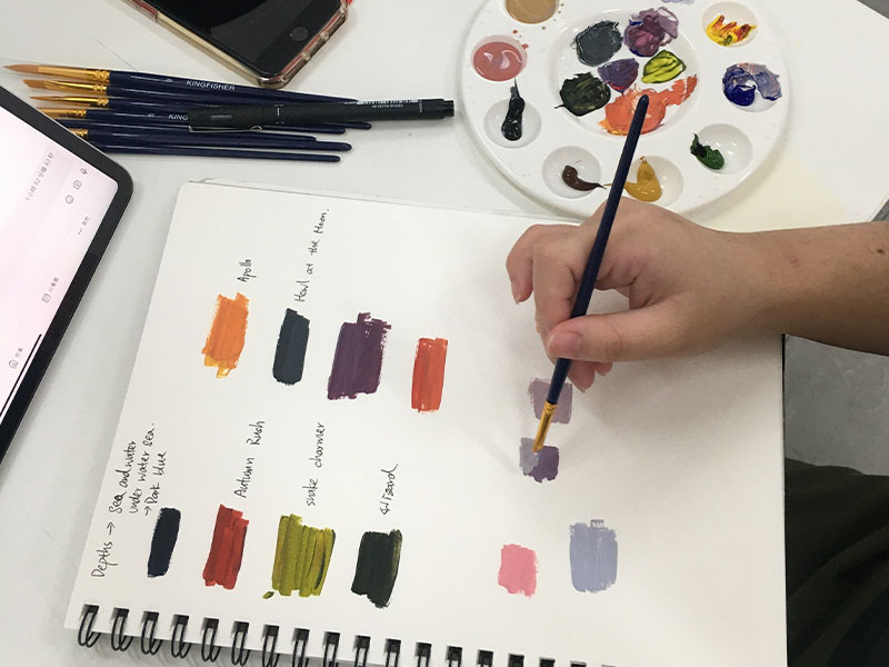 Colour Theory Lesson: Creative Mixing Challenge & Colour Naming (GCSE Art / Textiles)
