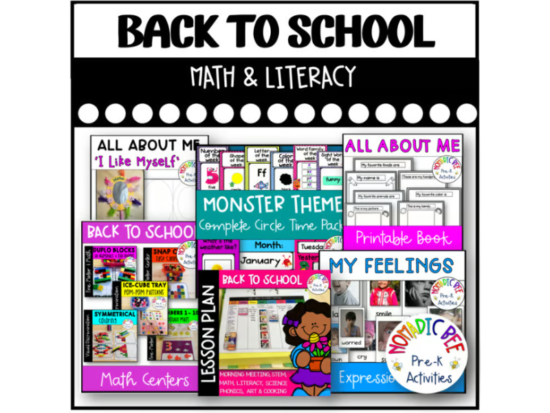 Back To School Activities for a week PLUS 5 Fine Motor Centers