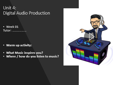 Unit 4 - Digital Audio Production Resources